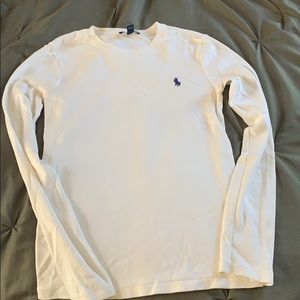 White polo long sleeve